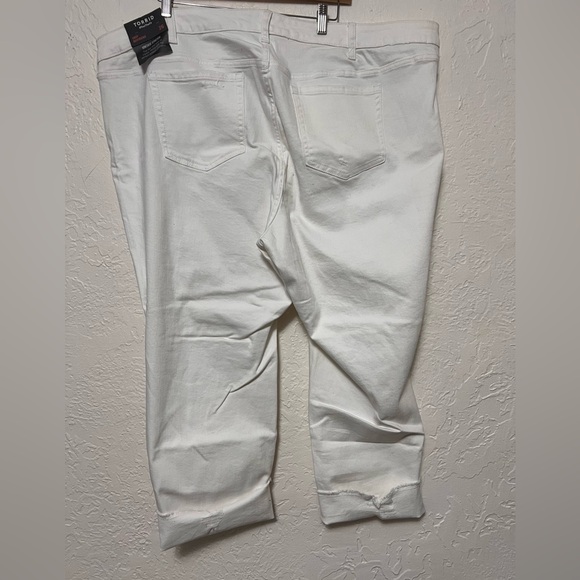 Torrid White Boyfriend Jeans BNWT Size 26 - Picture 6 of 7